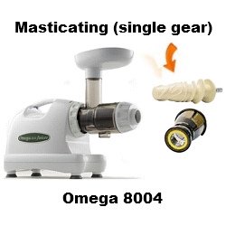 Omega 8004 Juicer - Masticating Single Gear